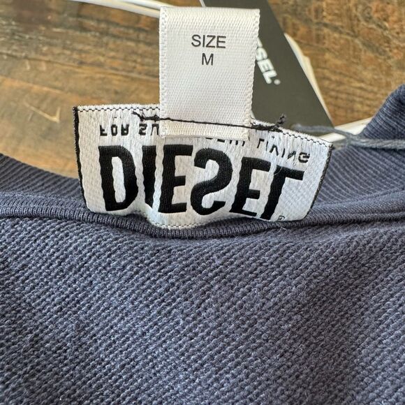 Diesel Black Sweatshirt with Neon Green and White Graphics - Picture 8 of 9